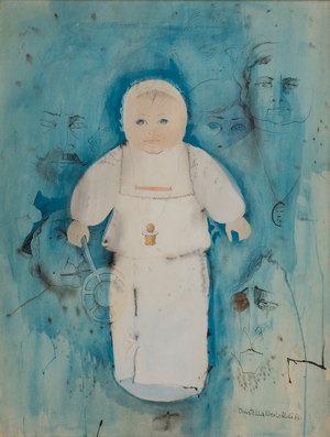 Newborn, 1961 (w/ced Indian ink on paper)