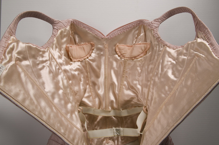 Evening dress, Tree, 1957 (detail view of bodice interior), Silk taffeta, Charles James, New York