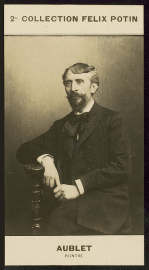 Albert Aublet, Peintre, 1851 (b/w photo)