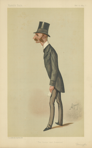 The Viscount Ebrington (colour litho)