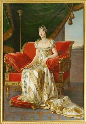Pauline Bonaparte, sister of Napoleon I (painting on canvas)