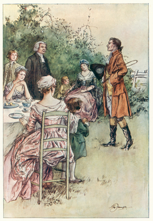 The Vicar of Wakefield by Oliver Goldsmith (colour litho)
