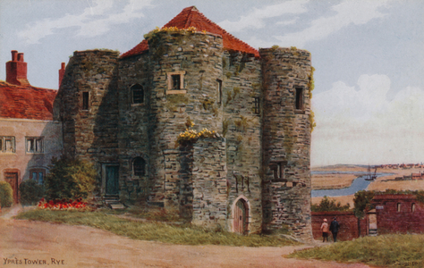 Ypres Tower, Rye (colour litho)