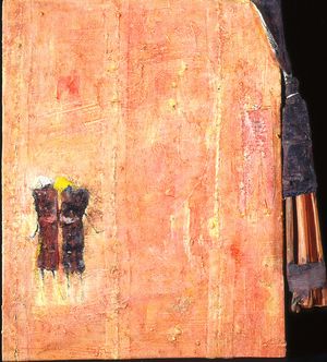 Suspension No 1 (acrylic, cloth and wood)