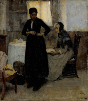 Out into the World, 1889 (oil on canvas)