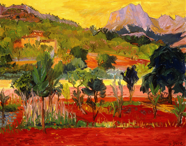 Puig Mayor Mountain, Soller Majorca, (oil on canvas)