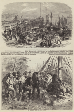 The Yarmouth Herring Fishery (engraving)