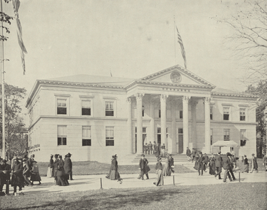 Nebraska's Building (b/w photo)
