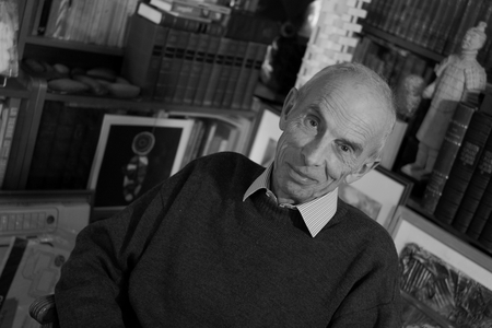 Portrait of Pierre Bergougnioux (b/w photo, March 24, 2021)