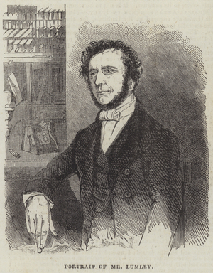 Portrait of Mr Lumley (engraving)