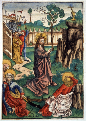 Jesus Christ on the Mount of Olives, 1491 (print)