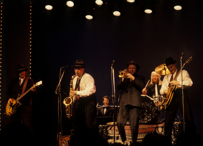 Oslo January 20, 1988. Vazelina Bilopphøggers holds a show at Humla Restaurant in Oslo …, 1988 (photo)