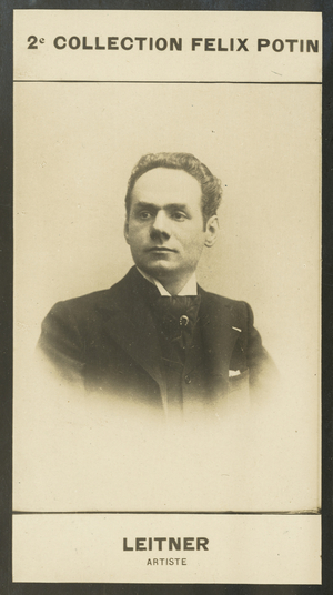Jules-Louis-Auguste Leitner, Artiste, 1862 (b/w photo)
