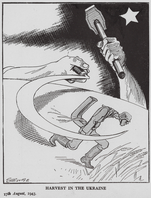 Strube WW2 cartoon (litho)