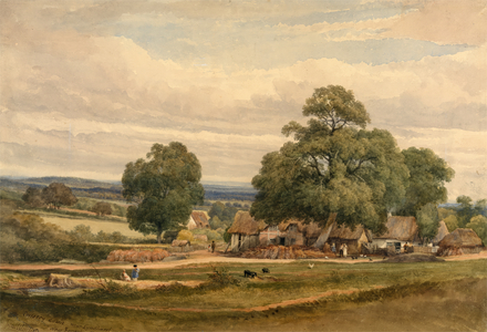 Emerey Down near Lyndhurst, New Forest, Hants (w/c & graphite on paper)