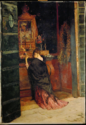 Priere a la Madone (oil on canvas)