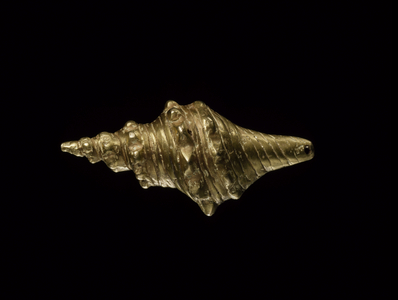 Shell ornament, 1000 BC-1600 AD (gold)