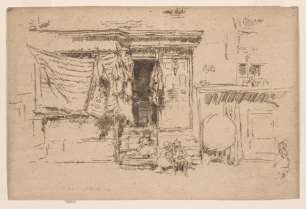 Rag Shop, Milman's Row, Chelsea, c.1886-88 (etching; ink on paper)
