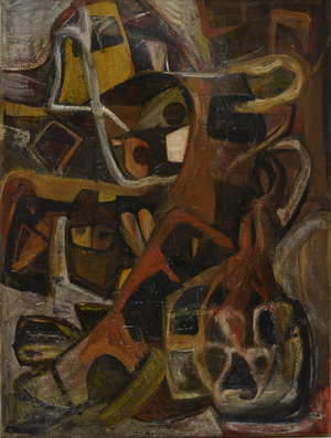 Newlyn, 1956 (oil on board)