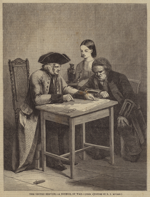 The United Service, a Council of War (engraving)