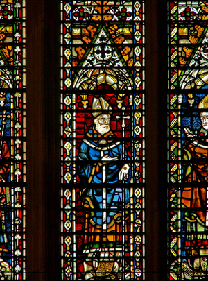 Window Ww depicting an Archbishop (stained glass)