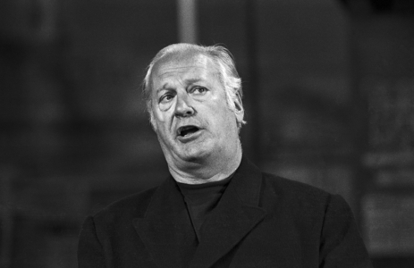 Austrian actor Curd Juergens in the TV show "Der goldene Schuss", Germany late 1960s