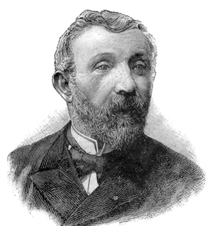 Alfred Mezieres (1826-1915) French historian of literature essayist and politician, engraving