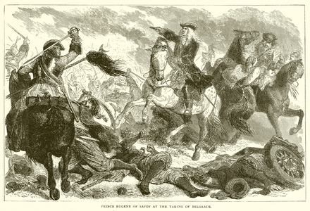 Prince Eugene of Savoy at the Taking of Belgrade (engraving)