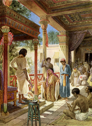 Judah pleading for Joseph for his brother, 1925 (print)