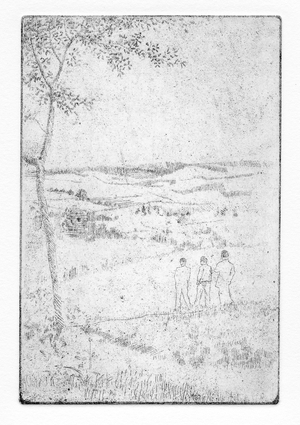 Together they set off, 2011 (etching)