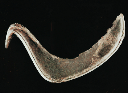 Bronze sickle from Haunersdorf, Romania (bronze)