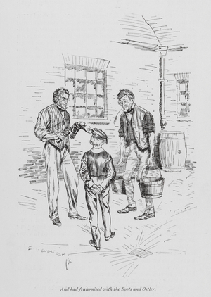 Illustration for Tom Brown's School-Days (litho)