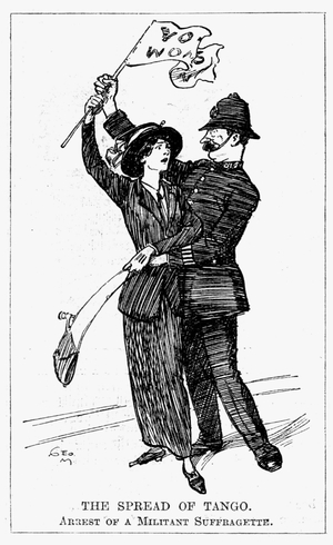 Votes for Women - Cartoon from "Punch", London, 3 December 1913