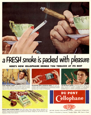Advert for Cellophane by DuPont, 1950s (poster)