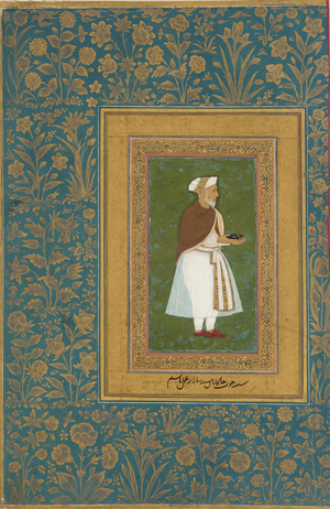Abd al-Rahim, Khan Khanan, c.1627 (opaque w/c, ink & gold on paper)