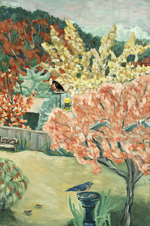 Backyard Fall, 2016 (acrylic on canvas)