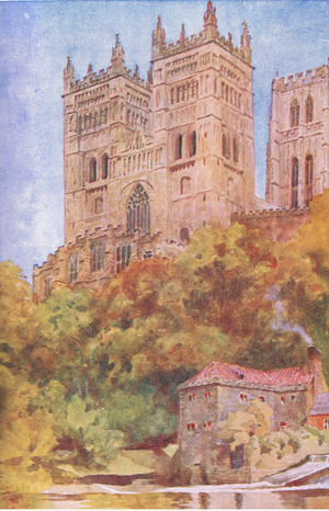 Durham Cathedral, illustration from'Childrens Tales of English Minsters', c.1920 (lithograph)