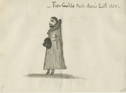 Lichfield - Guildhall [Guildsman]: wash drawing, nd [?18th cent] (drawing)