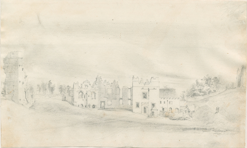 Tutbury Castle: pencil drawing, nd [?19th cent] (drawing)