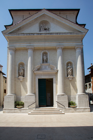 View of Chiesa di San Martino, Marano Lagunare, Udine, Friuli Venezia Giulia, Italy (photo)