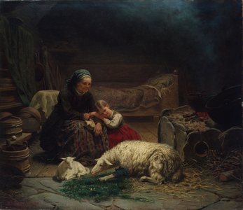 In the open heart room (fireplace), 1865