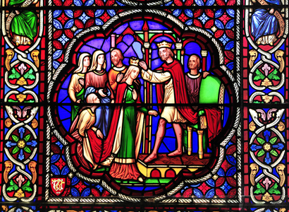 The Crowning of Esther, 1849 (stained glass)