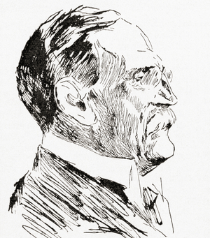 Wilhelm von Bode, after the 1915 portrait by Max Liebermann, from Meyers Lexicon, pub. 1927