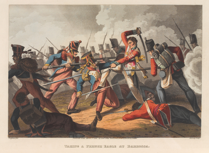 Taking a French eagle at Barossa, 1811 (print)
