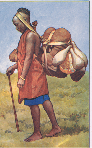 Woman of Kenya, from MacMillan school posters, c.1950-60s (colour litho)