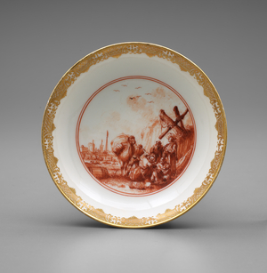 Saucer, c.1730-35 (Hard paste porcelain)