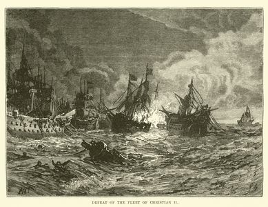 Defeat of the Fleet of Christian II (engraving)