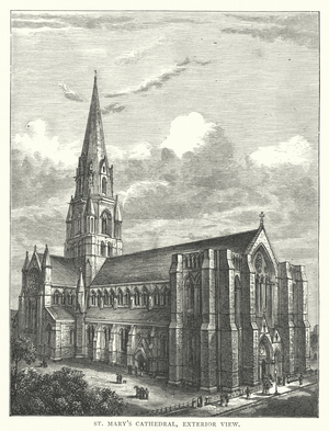 St Mary's Cathedral, Exterior View (engraving)