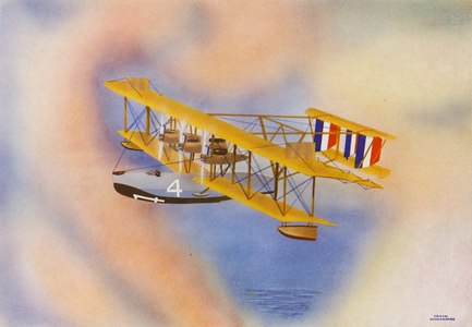 NC-4 Flying Boat (colour litho)