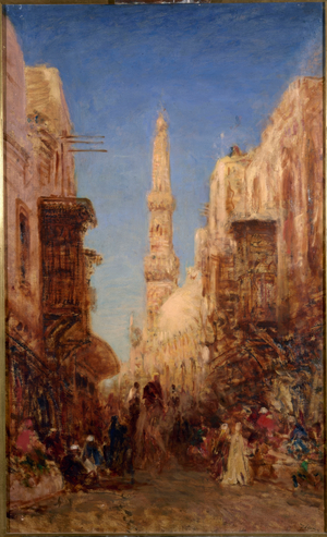 Rue du vieux Caire, between 1885 and 1890 (oil on canvas)